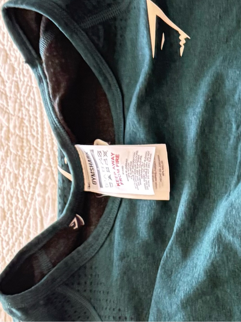 Gymshark Teal Seamless Long-Sleeve Crop Top - Picture 2 of 2